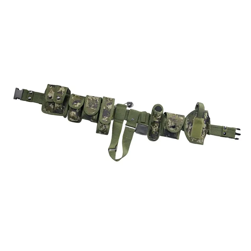 Wholesale Outside Detachable Mountaineering Duty Belts with Bag Waistband Duty Utility Camping Adjustable Tactical Belts