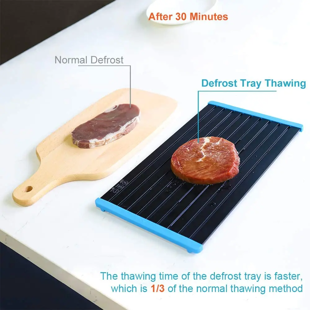 6mm Quickly Thawing Plate Aluminum Defrosting Board With Tray For Frozen Food