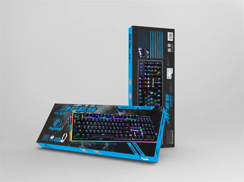 Razeak Sound Control Multimedia Rainbow Rgb Led Backlight Anti-ghosting ...