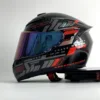 Red pulse with colored lenses