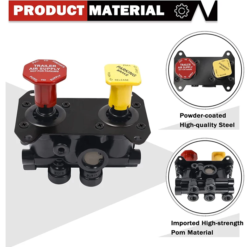 American Heavy Duty Mv3 Trailer Parking Brake Dash Air Brake