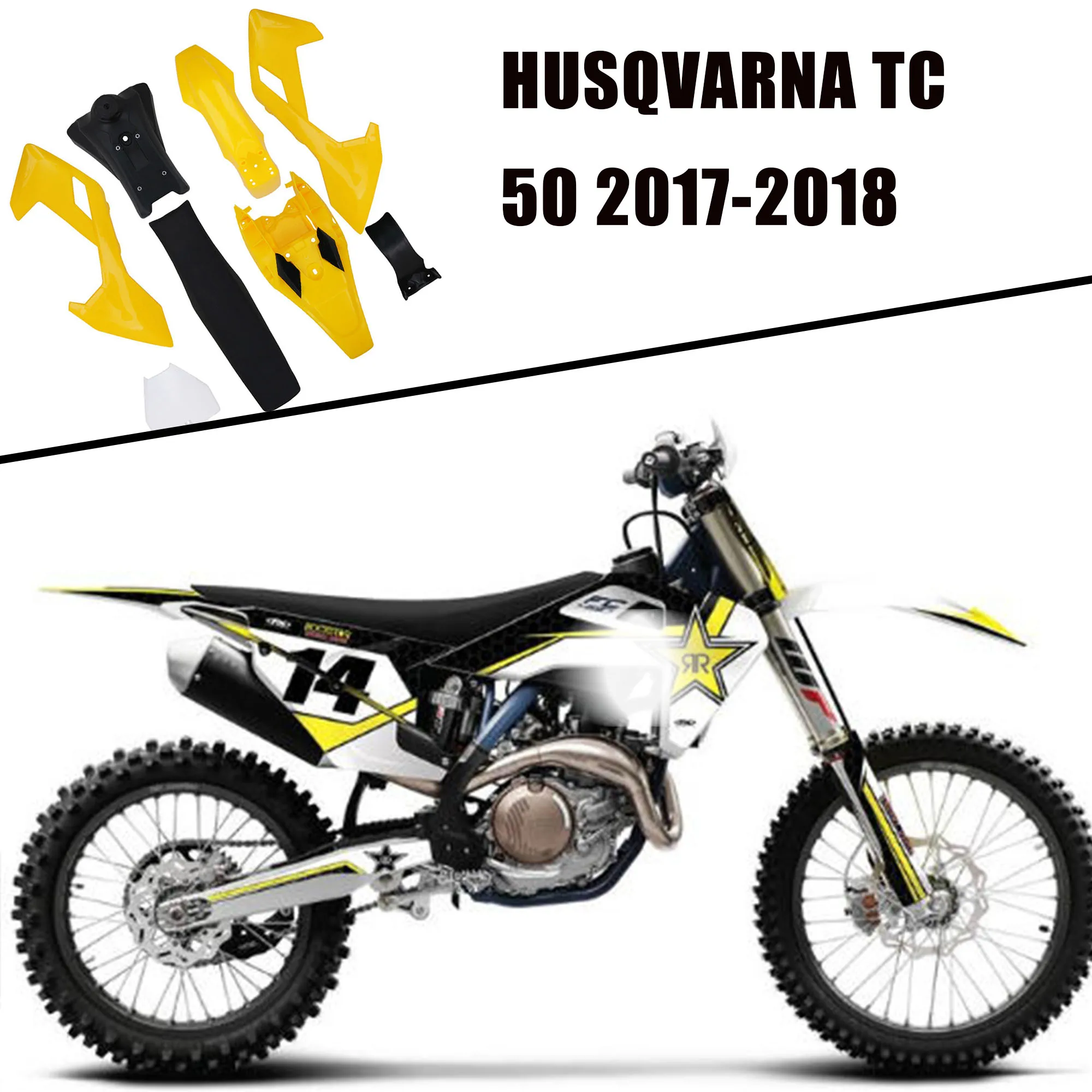 ハスクバーナ TC 50 (2017) / TC 50ミニ (2018) 用 サイドカバーセット