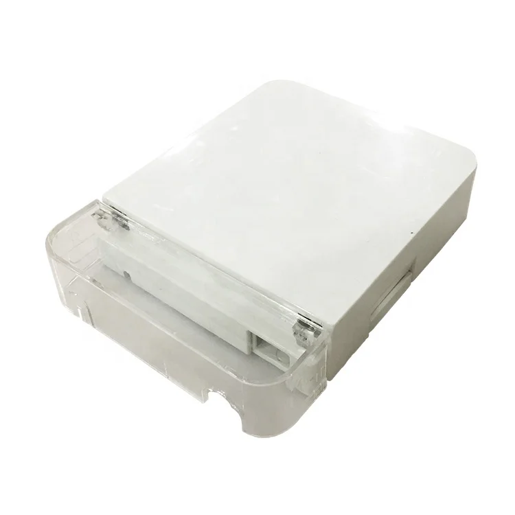 Transparent dust cap 1 2 core ftth fiber optic terminal box