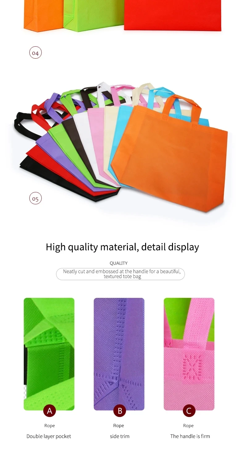Ruicheng Custom Recyclable Portable Nonwoven Thermal Insulation Bag