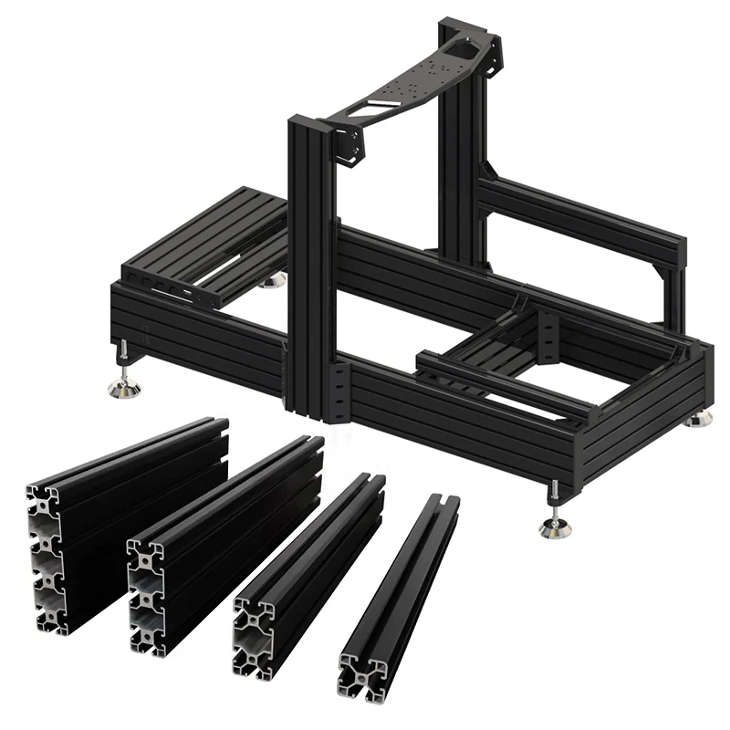Custom Racing Simulator Cockpit Indoor Home Playhouse Aluminium T6 Extrusion Aluminum Profile Frame Sim Racing Rig Bracket