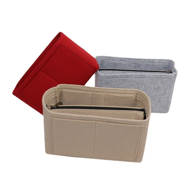 Purse Organizer Insert, Felt Bag Organizer with Zippe1 - China