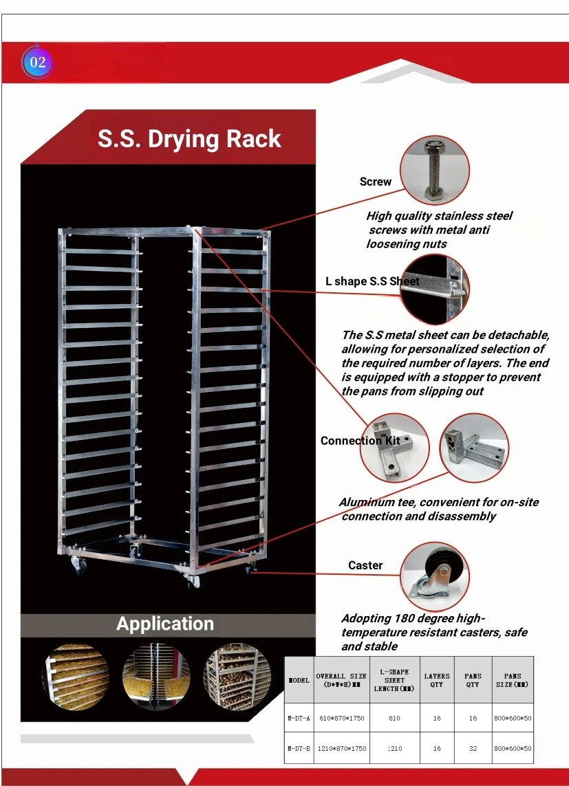 Industrial Kitchen Trolley Cooling Rack Shelves Stainless Steel