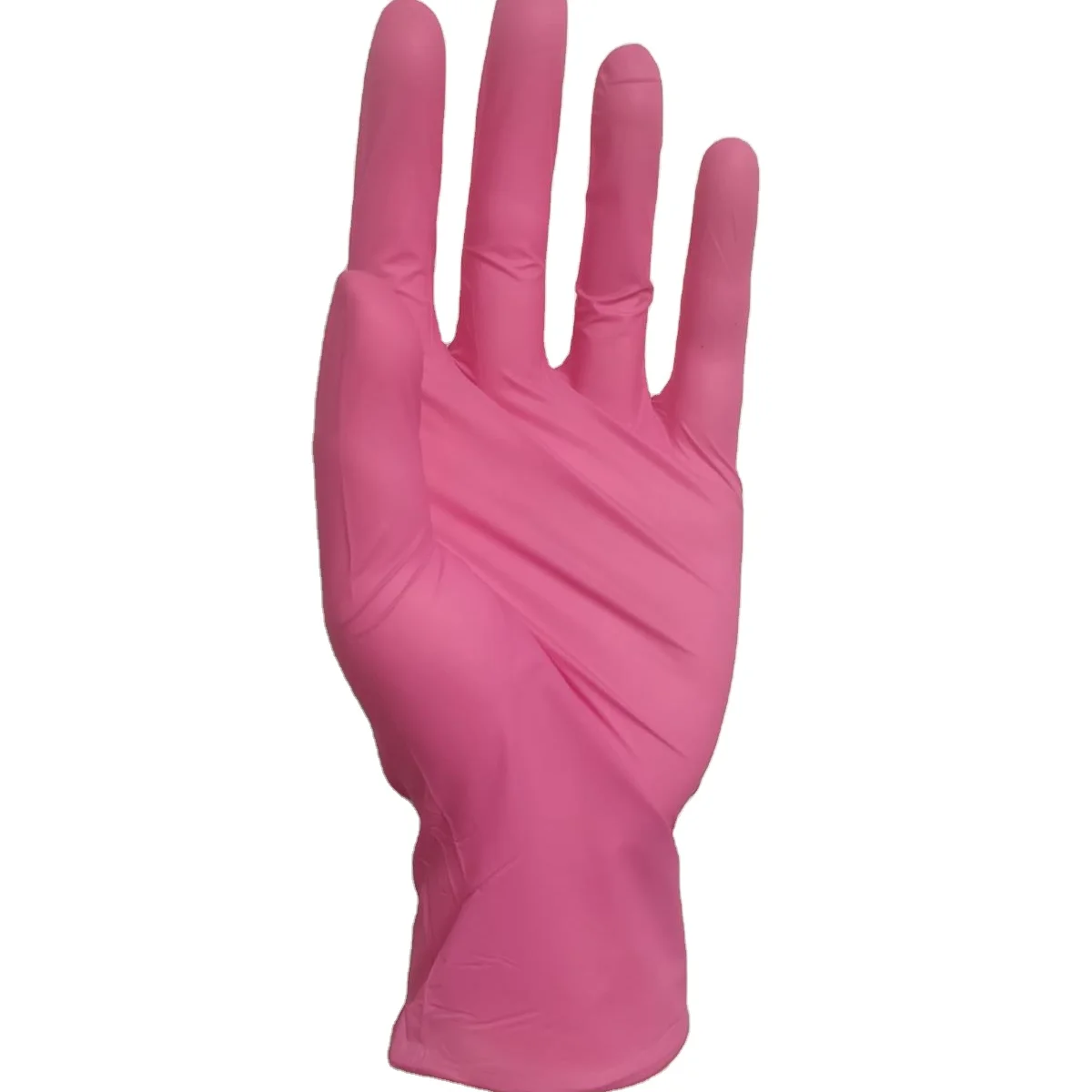 Powder Free Nitrile Gloves Pink Wally Plastic Gloves Cut Resistant Foam
