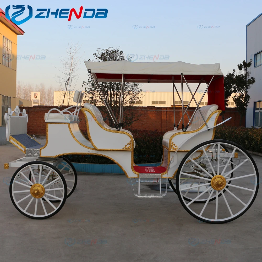 Cheap Price Electric Sightseeing Horse Carriage  / Romantic wedding carriage for Sale