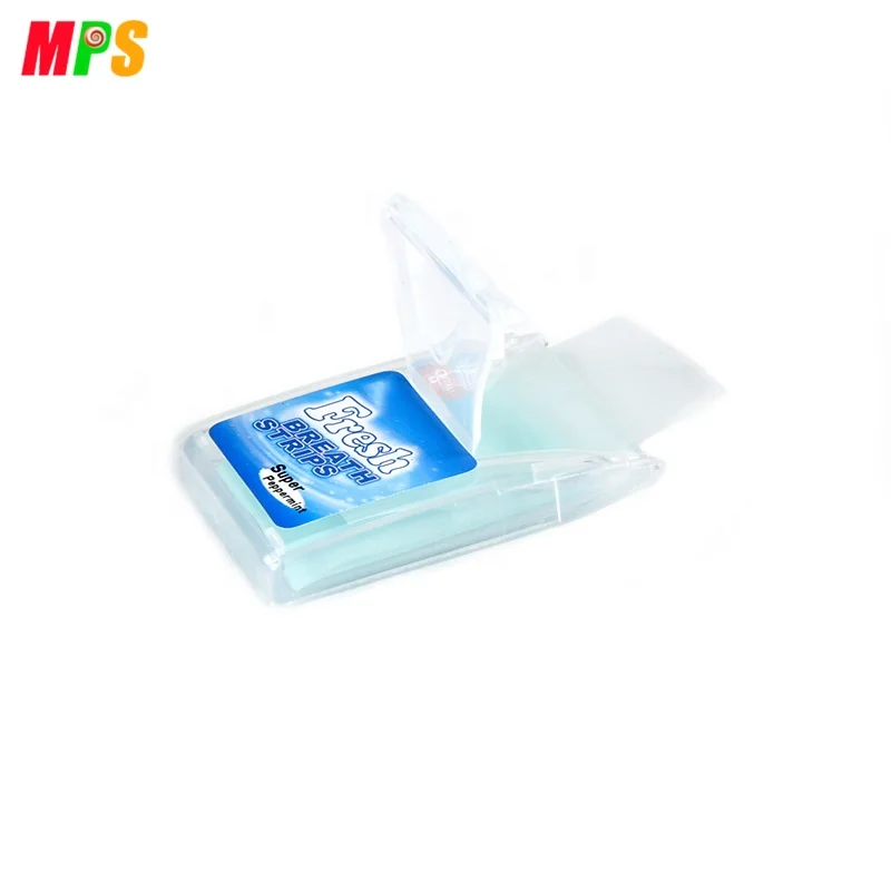 Customized Fresh Breath Cool Mint Strips Spearmint Breath Mint Candy Strips
