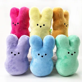 15cm Cute Animal Star Carrot Peeps Easter Bunny Doll Kawaii Room Decor Rabbit Plush Stuffed Toy Comfort Gift Doll For Kids