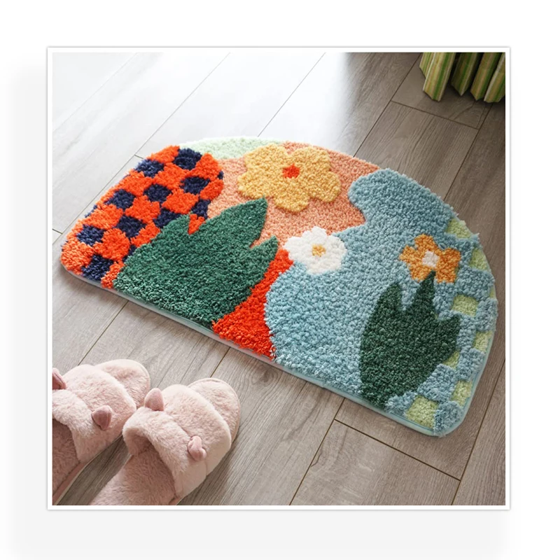 Wholesale Cute superfiber soft bath mats Tufted Carpets High Quality bath mat