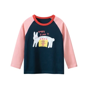 Autumn Cute Printed Base Girls' Shirt Children's Long-sleeved T-shirt
