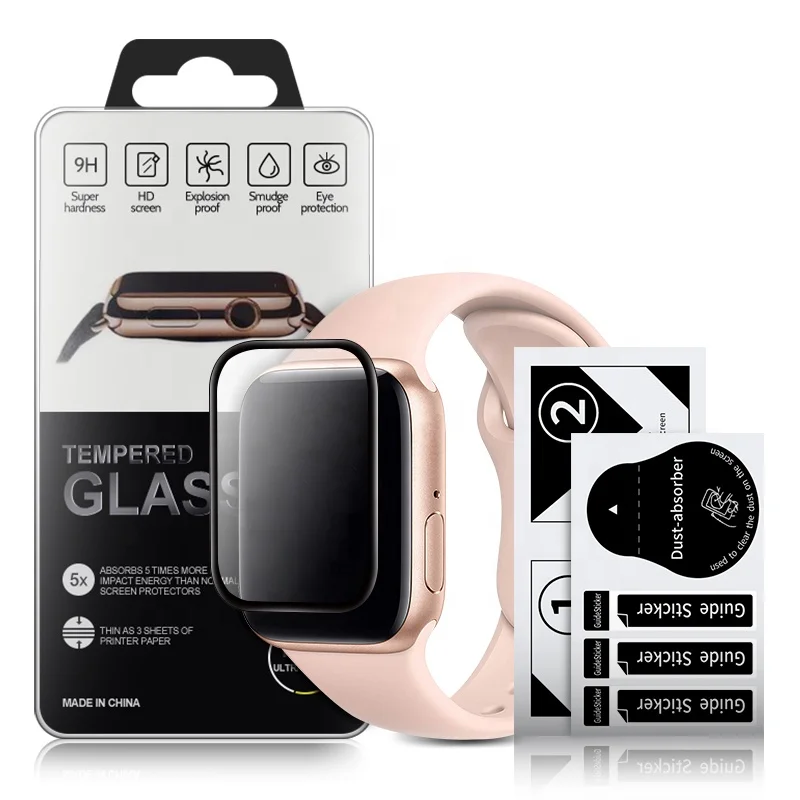 High Quality 3D Anti-scratch Screen Protector  Flexible Glass Watch Protector case apple watch screen protector