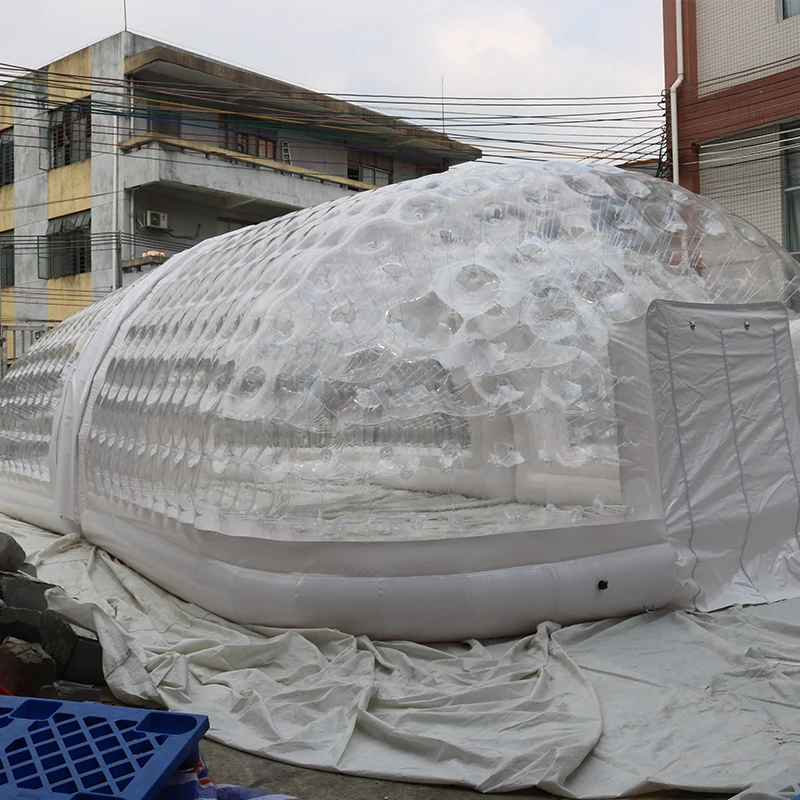 Airtight Inflatable Pool Cover - Transparent Pool Shelter