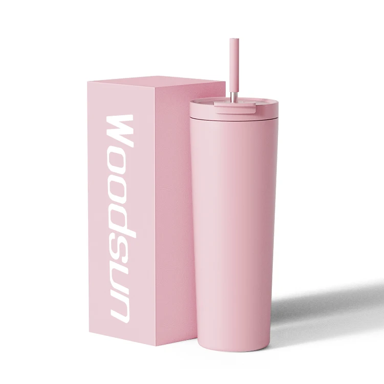 2026 Leisure Stijl 18/8 vacuümgeïsoleerde tumbler met deksel en rietje voor water