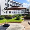 27m iron double top banana umbrella without base