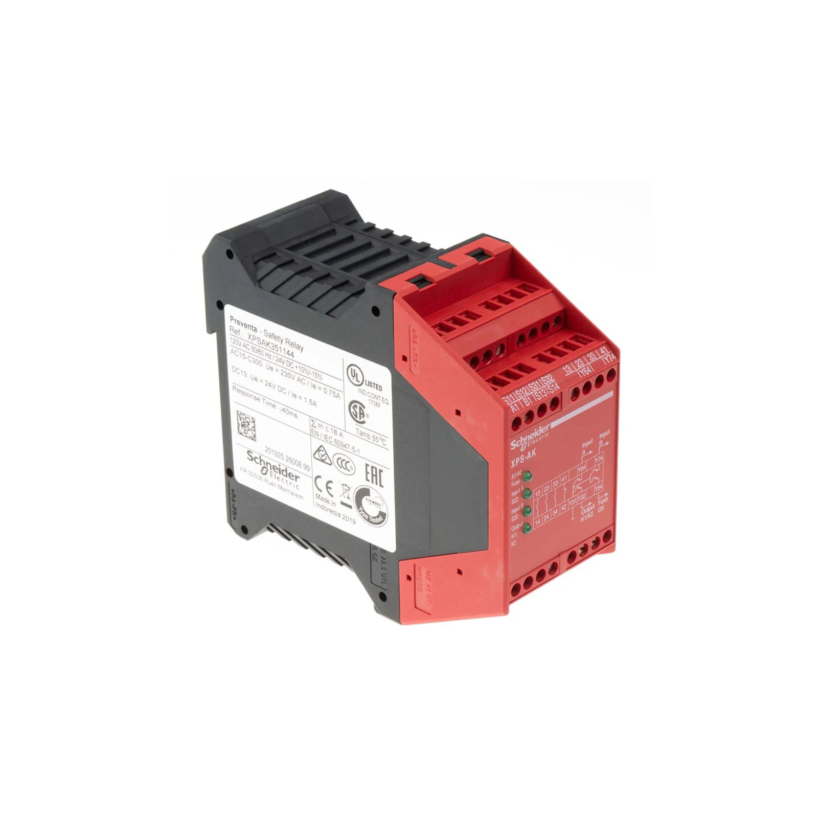 Emergency Stop Safety Relay Xpsak351144 Buy Schneider Electric Safety