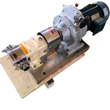 Micro 5 Cubic Lobe Pump DN40 3KW Small Rotating Cam for Hygiene for Tomato Sauce Lubrication Rotor Milk