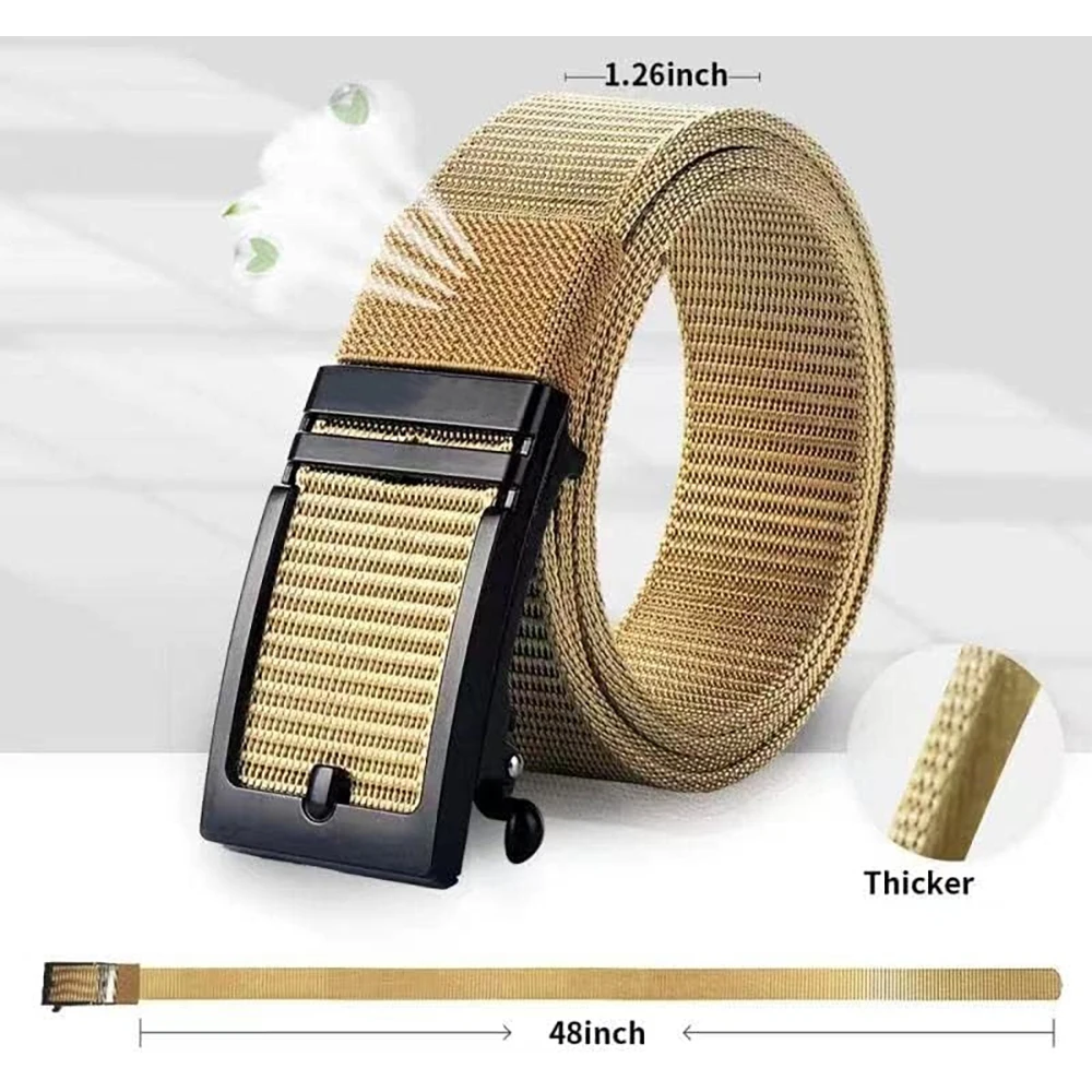 Men's Tactical Wear-resistant Multifunctional Belt Breathable Nylon Webbing Fully Adjustable Casual Belt Strap Belt