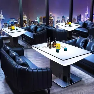 Glowing Portable Events Wedding Party Garden Led bar Table Indoor Outdoor Led bar Furniture for Night Club