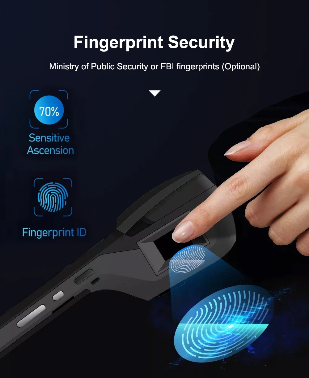 OCOM T2 Pro All in One Handheld Smart POS Wireless Portable Printers Payment Terminal with Fingerprint