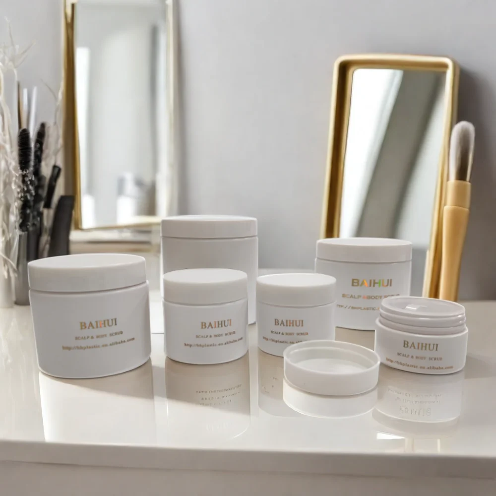 New 15ml to 600ml Matte Empty Skin Care Package Eye and Face Luxury Cream Pet Jar With Screw Cap