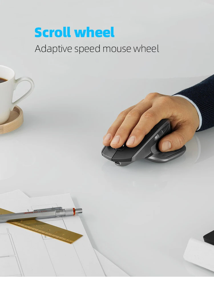 Logitech MX Master 2S - Dual Mode Wireless Mouse for Business
