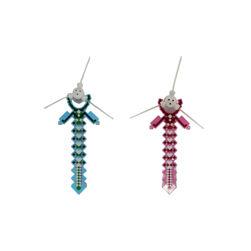 Новая акриловая Пиксельная игрушка светодиодная вращающаяся ветряная мельница прозрачные мигающие детские игрушки