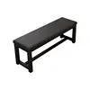 Black steel frame, black upholstered [Upgraded Version]