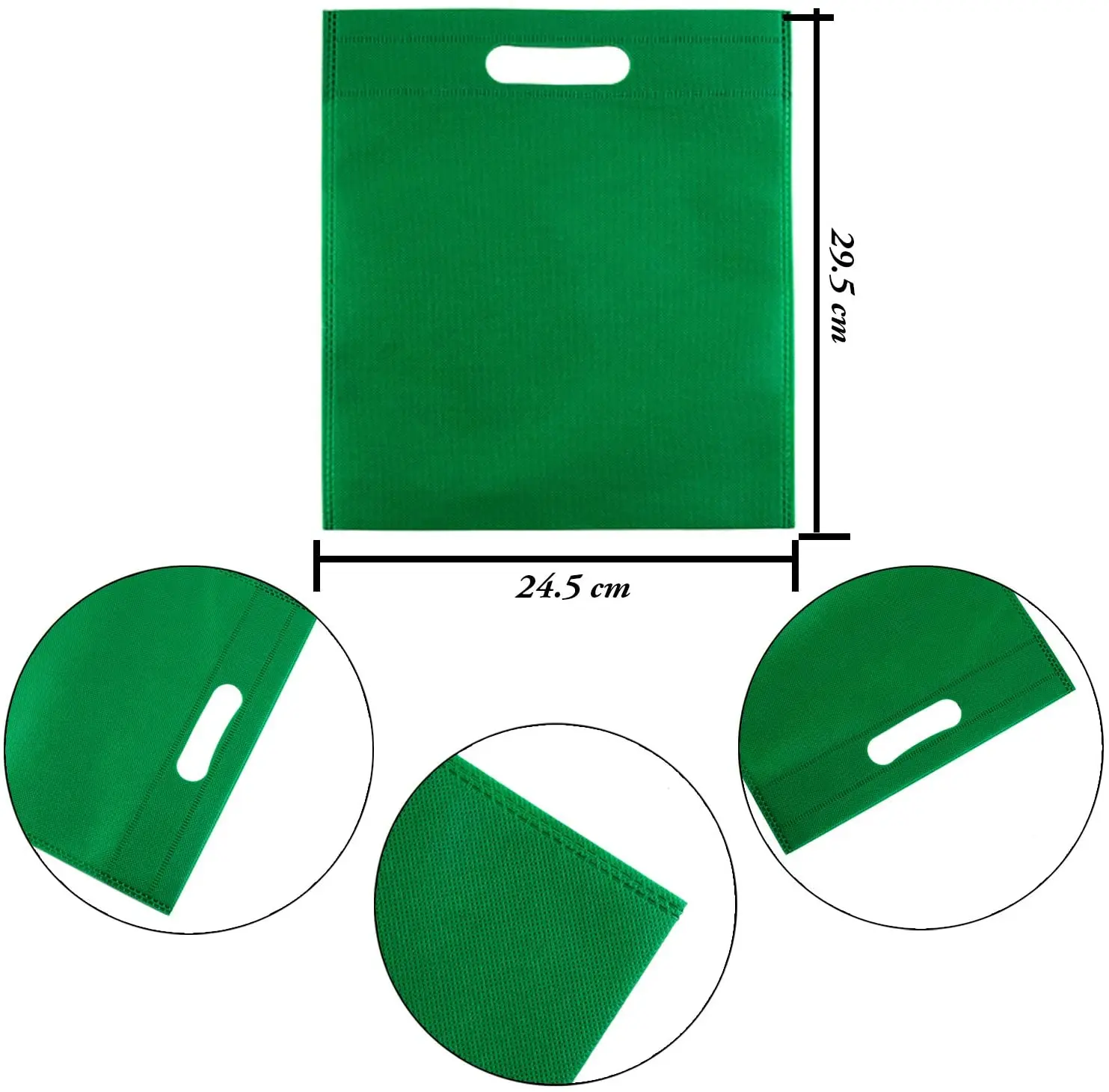 Non-woven Fabric Carry Shopping Bag Wholesale Professional Custom Eco-friendly Colorful Non Woven D-cut Bag factory