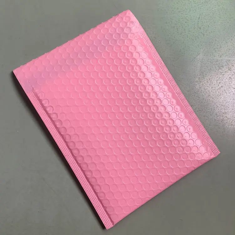 Custom Poly pink Bubble Mailers Padded Envelopes Shipping Packaging Bag