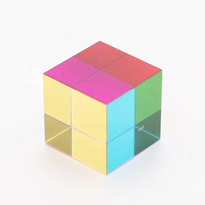 50mm Acrylic Colorful Cube Mixing Color Cube Acrylic square Cube Prism for Kids Gift Toy