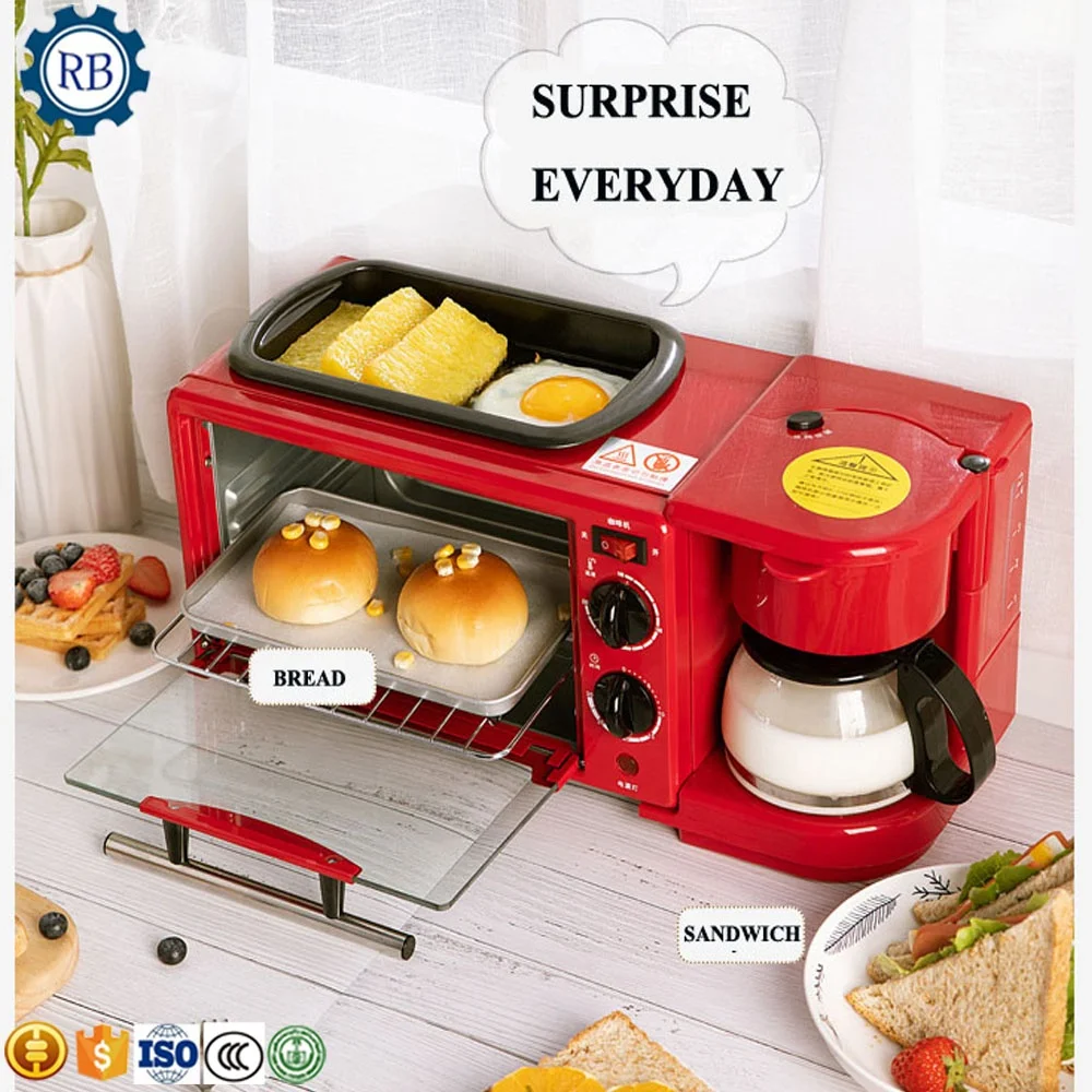 Electric Toaster Grilled Breakfast Sandwich Maker 3 in 1 Sandwich Maker -  China Toaster and 3 in 1 Breakfast Maker price