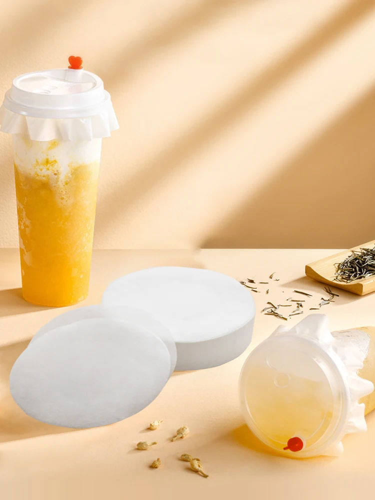 White Leak Proof Cup Lid Liners - Waterproof & Spill Proof