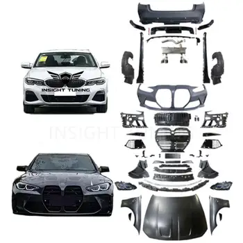 Hot Selling Car Accessories Car Bumper Rear Diffuser Exhaust Pipe Bodykit For Bmw 3 Series G20 G28 To M3 Wide Body Kit