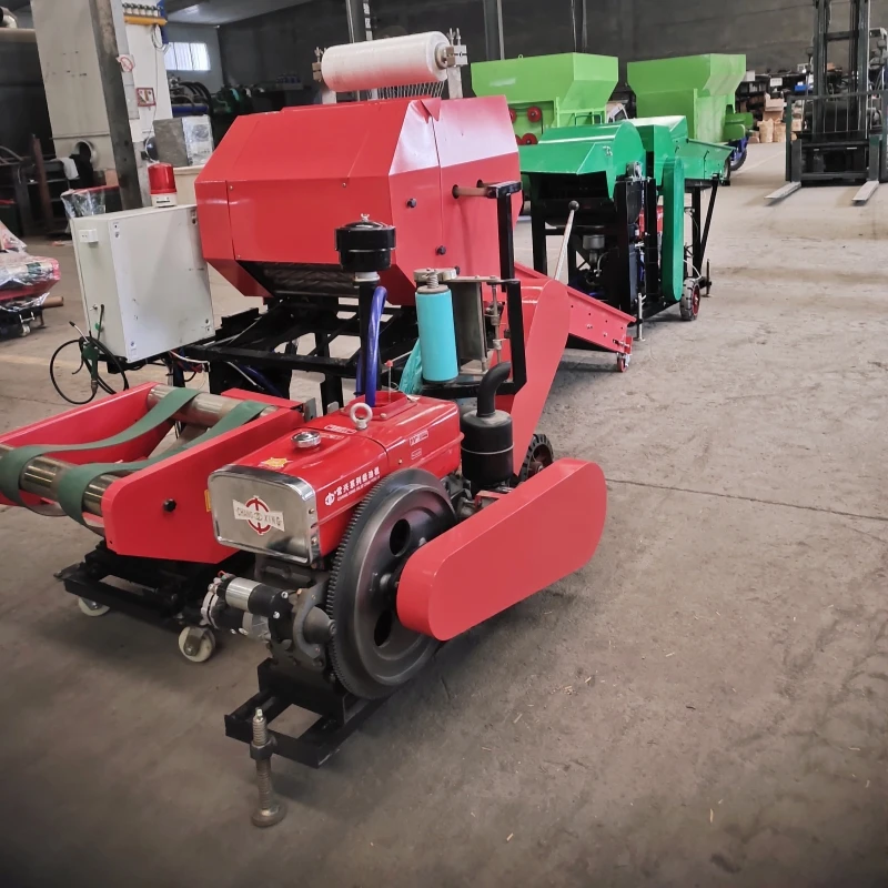 Mini Farm Use Corn Silage Packing Machine Square Hay Baler Wrapper Machine Silage Hay Round Baler