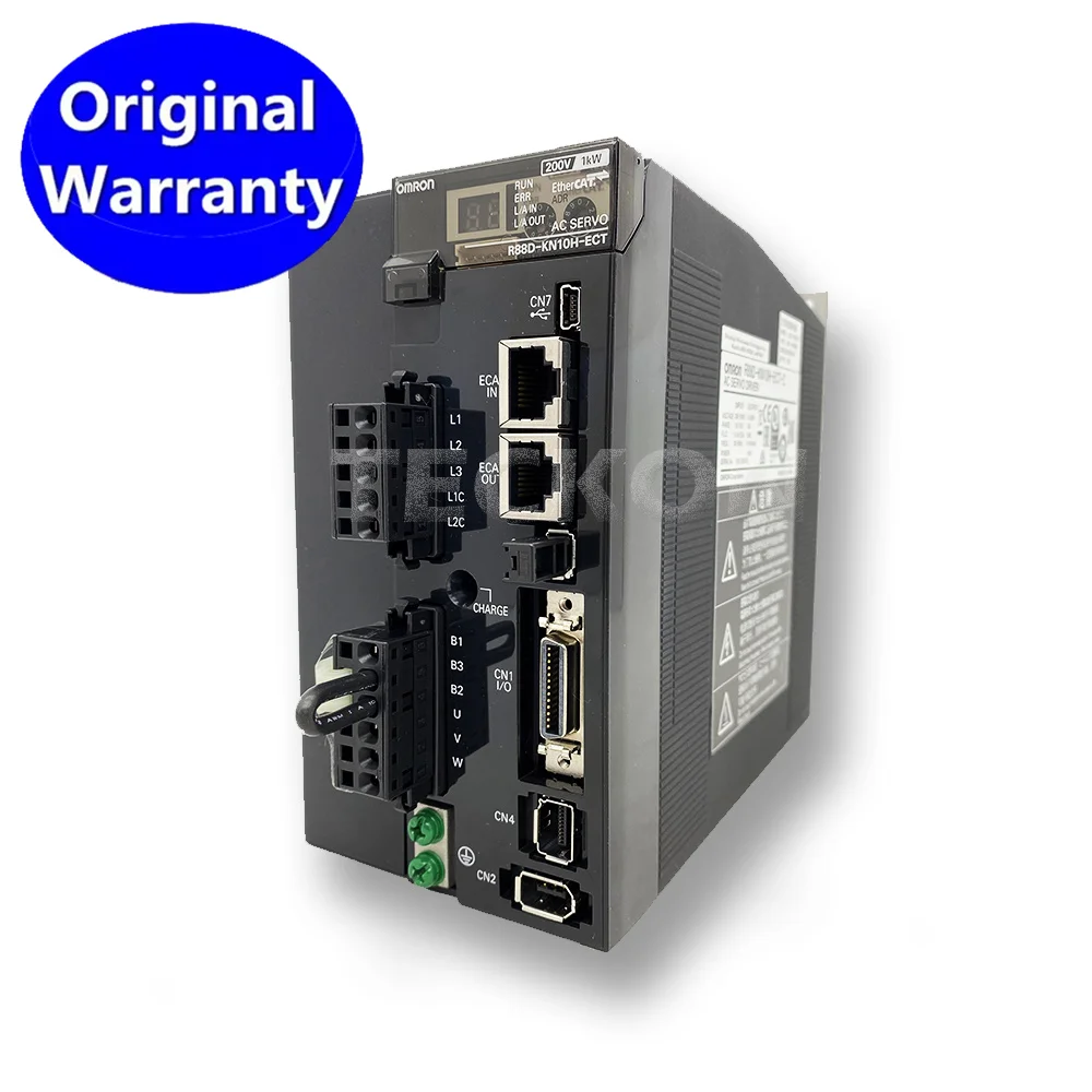 Naujas originalus R88D-KN10H-ECT sraigtavimo variklio valdiklis su integruota EtherCAT ryšių sistema R88D KN10H ECT