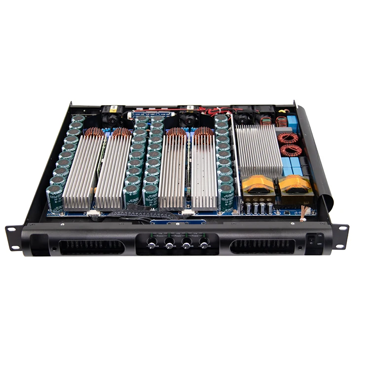 Lihui 1400 Watt Class D Power Amplifier 1u Professional 4 Channel Sound