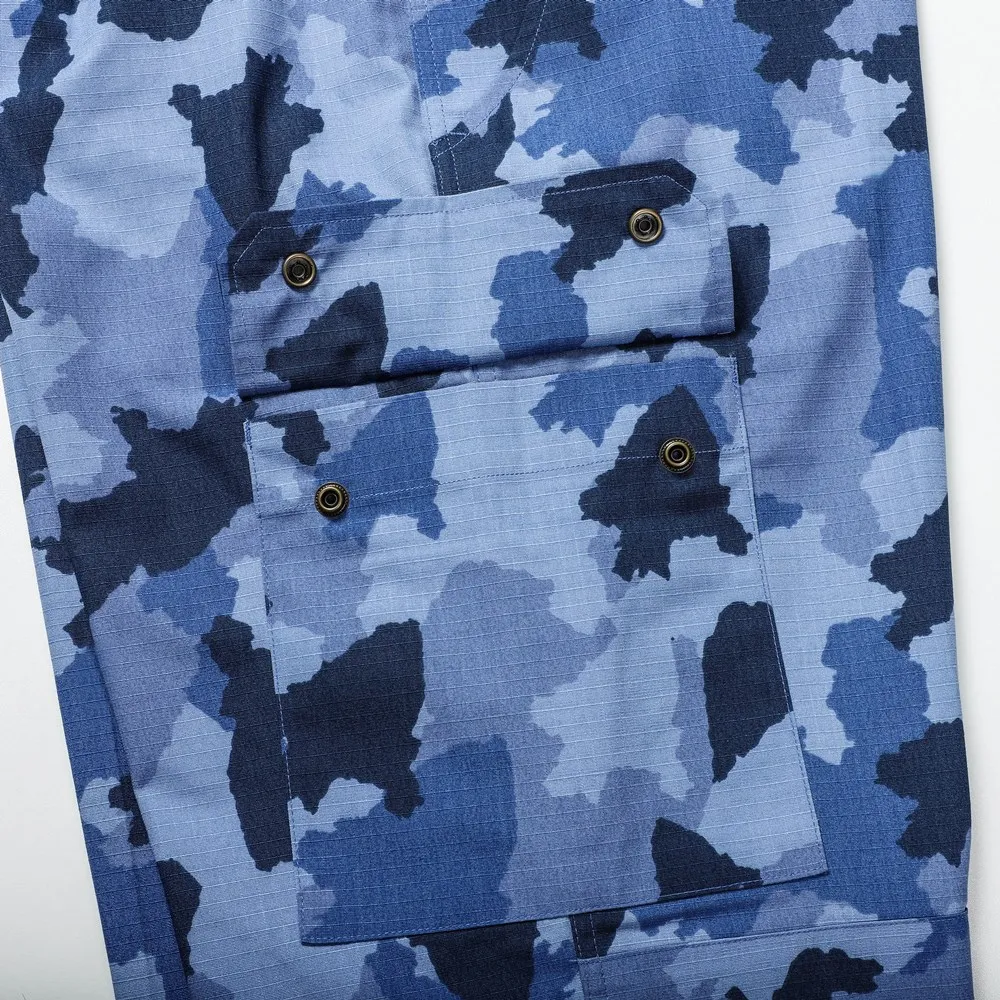 Jinteng Navy Blue Camouflage Digital Uniforms Britain F1 BDU Breathable Battle Dress Uniform