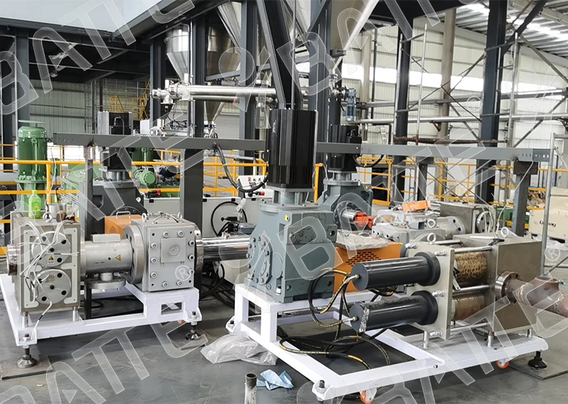 Automatic Plastic and Rubber Extruder Continuous Double Piston Hydraulic Screen Changer for Biopolymer