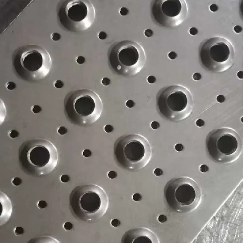 Traction Tread Plank Grating Dimple Perforated Sheet Round Hole Anti Skid Plate for Flooring Walkway