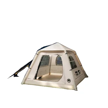 Best Price Luxury Outdoor Inflatable Camping Tent Waterproof PVC Air Pole with Oxford Cloth Canvas Cotton Fabric