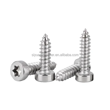 Factory direct sale 304 316 stainless steel pan head self drilling screw button head torx tapping screw for wood plastic