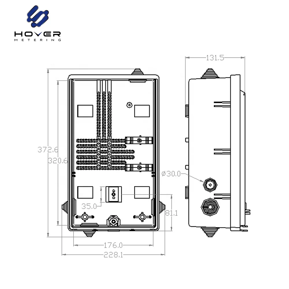 IP 43 Plastic Electrical Panel Board Electronic Enclosure Custom ...
