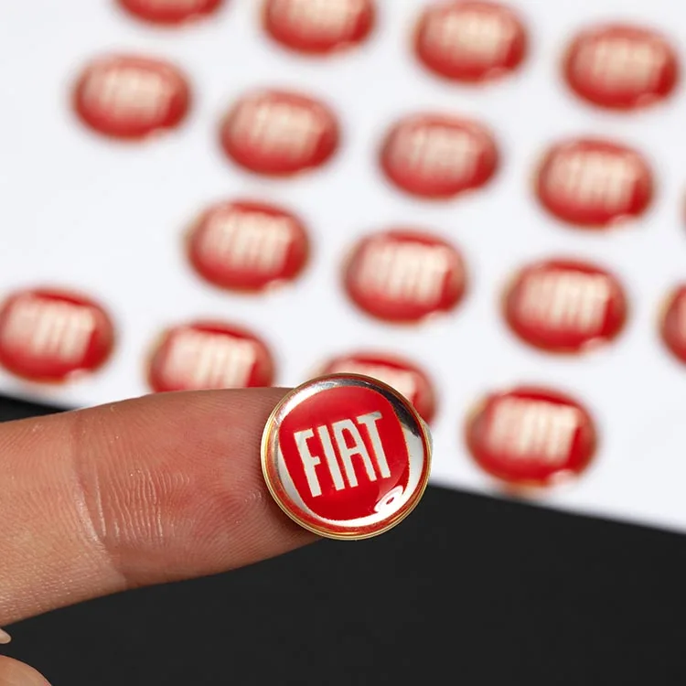 Custom Design Epoxy 3d Logo Waterproof Label Stickers Sheet Wholesale Personalized 3D Adhesive Round Stickers Printing