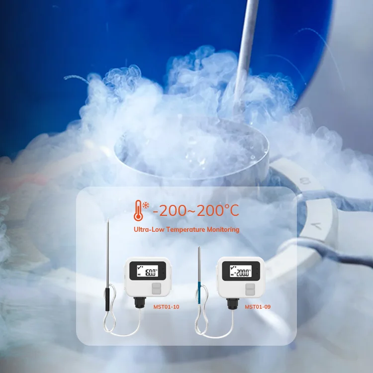 Ble Temp Sensors Data Logger Temperature Recorder Bluetooth IoT Industrial Small Smart Rtd Pt100 Temperature Sensor for Boxes