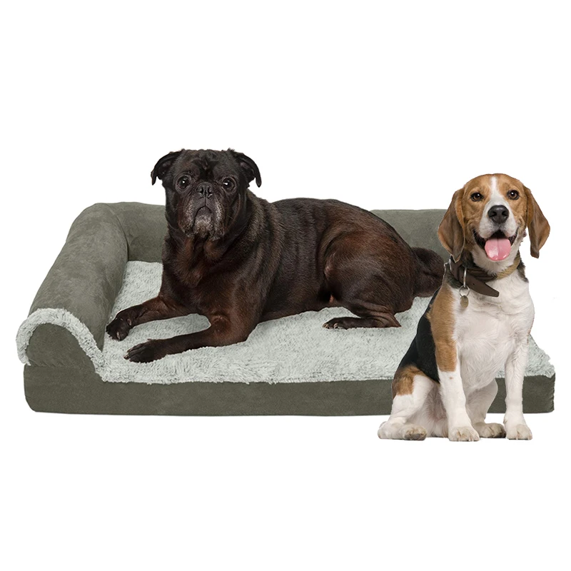 2024 dog products hundebett warm waterproof inner liner outdoor travel small memory foam orthopedic cat dog couch pet sofa bed