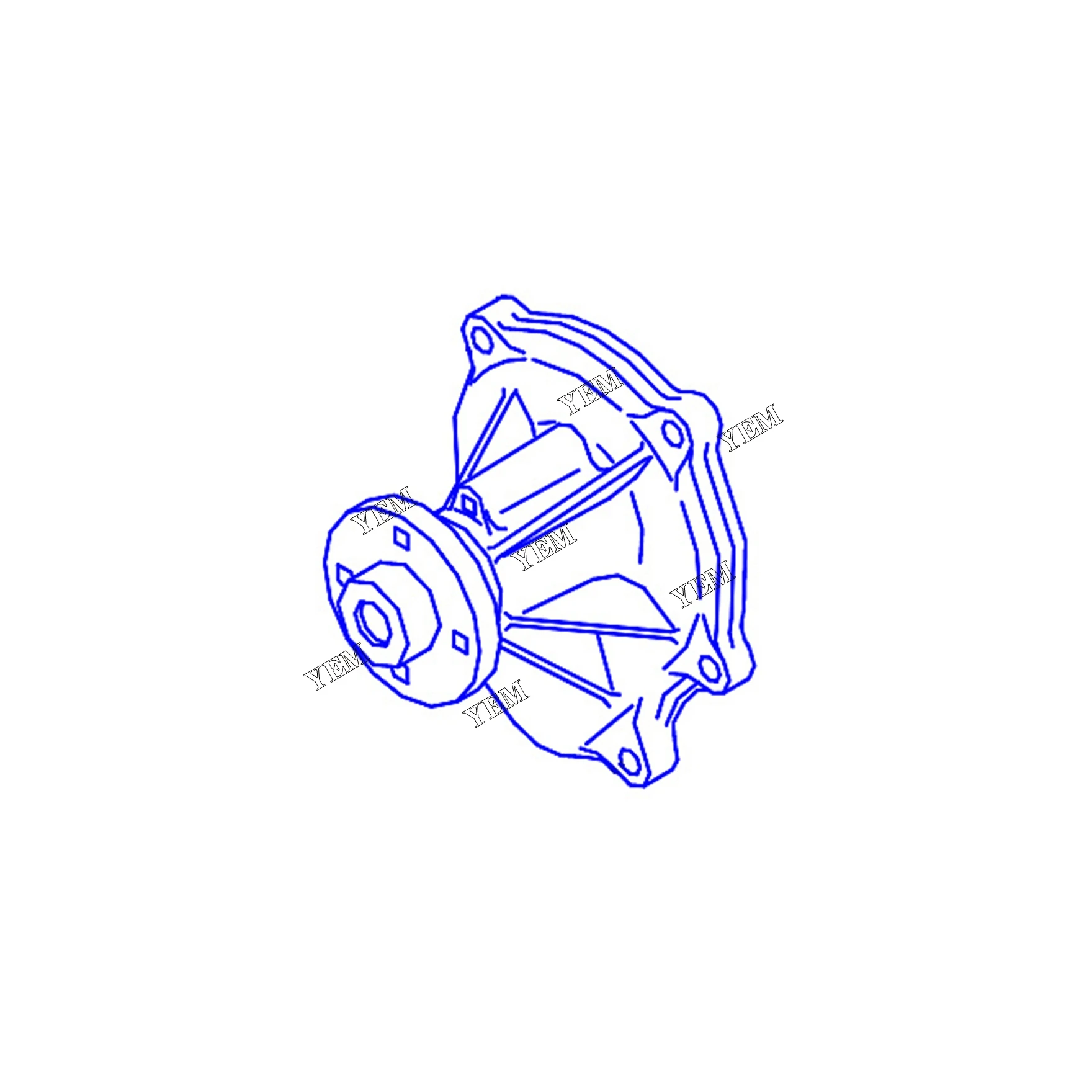 Aftermarket Caterpillar Water Pump 389-5309 389-2348 for Wheel Type Loader 910K 914K Universal Engine Parts