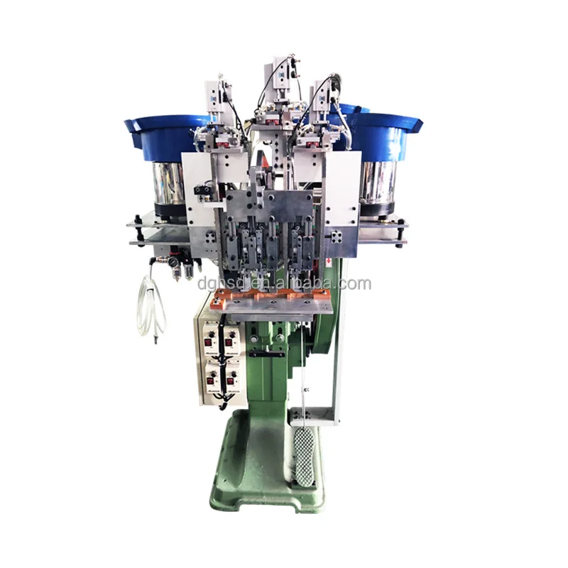 Exclusive Automatic Three Head Plastic Snap Button Machine Attaching ...